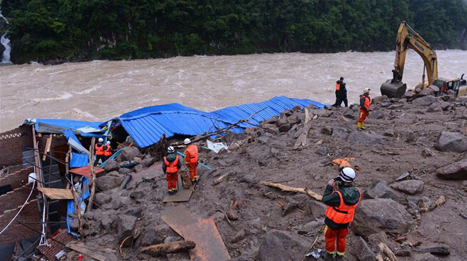 線路板廠祈福|福建泰寧山體滑坡緊急救援中